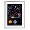 Stupell Industries Educational Astronomy Alphabet Framed Print Under Glass, design by Ali Chris